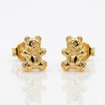BRINCO INFANTIL URSINHO BANHADO EM OURO 18K