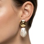 BRINCO MADREPÉROLA BANHADO EM OURO 18K