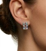BRINCO MINI ZIRCONIA COLORS - BANHADO EM PRATA 925