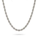 CHOKER CORDÃO BAIANO 4MM BANHADO EM PRATA 925