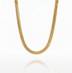 CHOKER RABO DE RATO BANHADO EM OURO 18K