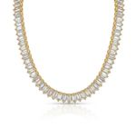 CHOKER REGULÁVEL BAGUETE GOLD BANHADO EM OURO 18K
