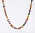 CHOKER RIVIERA BAGUETE MULTICOR BANHADO A OURO 18K