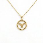 COLAR ESPIRITO SANTO ROBUSTO BANHADO A OURO  18K