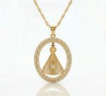 COLAR NOSSA SENHORA APARECIDA - BANHADO A OURO 18K