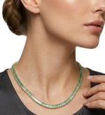 COLAR REGULÁVEL RIVIERA VERDE BANHADO EM OURO 18K