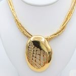CONJUNTO BRINCO + COLAR DAMA BANHADO EM OURO 18K