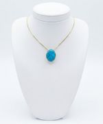 CONJUNTO BRINCO + COLAR IRIS BANHADO A OURO 18K