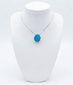 CONJUNTO BRINCO + COLAR IRIS BANHADO A PRATA 925