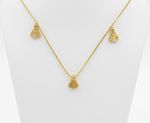 CONJUNTO BRINCO + COLAR NOSSA SENHORA APARECIDA - BANHADO EM OURO 18K