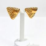 CONJUNTO BRINCO + COLAR ORGANICO RETANGULAR BANHADO EM OURO 18K