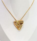 CONJUNTO BRINCO + COLAR ORGANICO RETANGULAR BANHADO EM OURO 18K