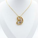CONJUNTO BRINCOS + COLAR MIX DE BANHOS OURO 18K + RÓDIO