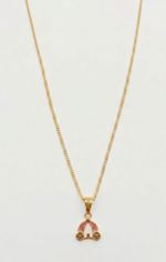 CONJUNTO INFANTIL CARRUAGEM COLAR + BRINCO OURO 18K