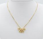 CONJUNTO MEIA FLOR BANHADO EM OURO 18K