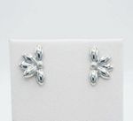 CONJUNTO MEIA FLOR BANHADO EM PRATA 925