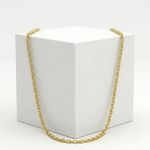 CORRENTE MASCULINA CARTIER 60 CM - BANHADO A OURO 18K