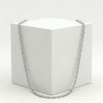 CORRENTE MASCULINA CARTIER 60 CM - BANHADO A PRATA 925