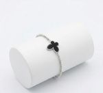 PULSEIRA BORBOLETAS BLACK BANHADO EM PRATA 925