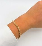 PULSEIRA CORDÃO BAIANO MIX DE BANHOS OURO 18K E PRATA 925
