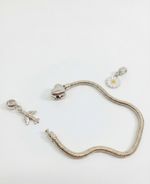 PULSEIRA DE BERLOQUE 16CM BANHADO EM PRATA 925
