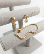 PULSEIRA DE BERLOQUE 19 CM BANHADO EM OURO 18K