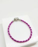 PULSEIRA DE BERLOQUE EM COURINO COM UM BERLOQUE - ROSA C