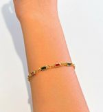 PULSEIRA INFANTIL COLORS - BANHADO EM OURO 18K