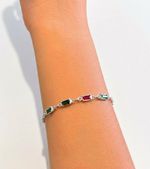 PULSEIRA INFANTIL COLORS - BANHADO EM PRATA 925