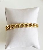 PULSEIRA LIXADA BANHADO EM OURO 18K