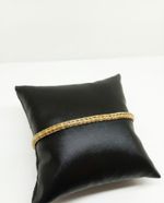 PULSEIRA MASCULINA ITALIANA MALHA DE PALMEIRA BANHADO A OURO 18K