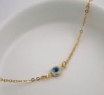 PULSEIRA OLHO GREGO BANHADO EM OURO 18K