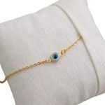 PULSEIRA OLHO GREGO BANHADO EM OURO 18K