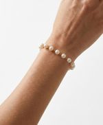 PULSEIRA PÉROLA BANHADO EM OURO 18K