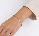 PULSEIRA RAINBOW INFANTIL BANHADO A OURO 18K
