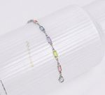 PULSEIRA RAINBOW INFANTIL BANHADO A PRATA 925