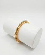 PULSEIRA REGULÁVEL LIS BANHADO EM OURO 18K