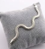PULSEIRA SNAKE 6MM BANHADO EM PRATA 925