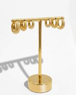 TRIO ARGOLINHAS CONCETTO BANHADO A OURO 18K