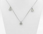 CONJUNTO BRINCO + COLAR NOSSA SENHORA APARECIDA - BANHADO EM PRATA 925