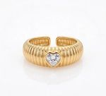 ANEL REGULAVEL BRIANA BANHADO A OURO 18K