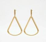 BRINCO MAXI TRIÂNGULO BOLD - BANHADO EM OURO 18K