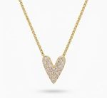 COLAR REGULÁVEL LOVE CRAVEJADO - BANHADO EM OURO 18K