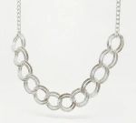 COLAR MAXI ELOS DUPLOS COM REGULAGEM BANHADO EM PRATA 925