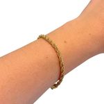 PULSEIRA CORDÃO BAIANO 4MM BANHADO EM OURO 18K
