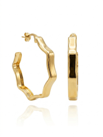 ARGOLA ESTRELA M BANHADA EM OURO 18K