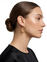 ARGOLA ESTRELA M BANHADA EM OURO 18K
