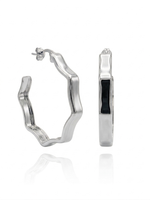 ARGOLA ESTRELA M BANHADA EM PRATA 925