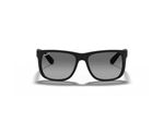 Óculos de Sol Ray-Ban Justin RB4165L 622/T3 - Preto Fosco/ Polarizado