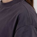 Cropped Oversized Aplique Cobre Espelhado